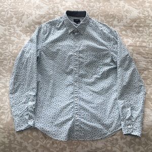 J. Crew Floral Print Long Sleeve Button Down Shirt